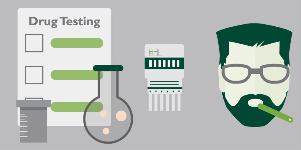 image of test tubes for drug testing