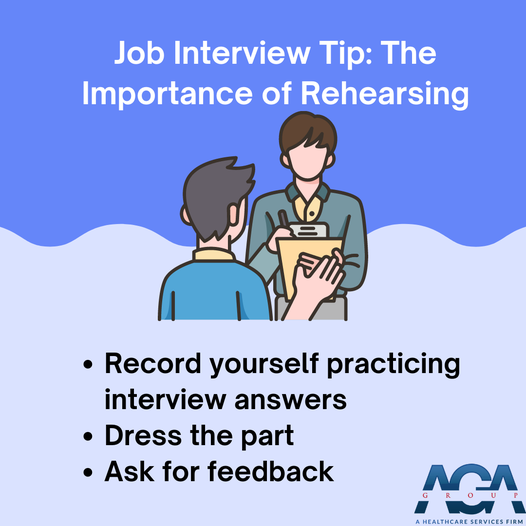 Info graphics of the importance of rehearsing before your interview