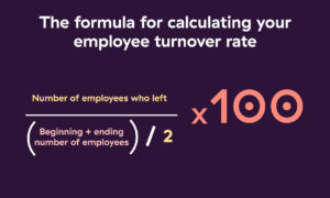 how to compute employee turnover rate at a company